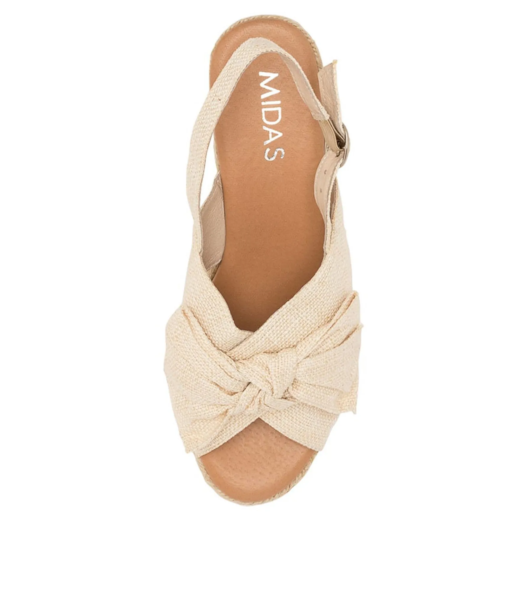 New Midas Shoes Santra Natural Fabric
