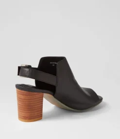 Flash Sale Midas Shoes Sarena Black Natural Leather Sandals
