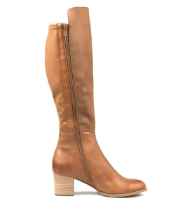 Outlet Midas Shoes Settin Dk Tan Leather Stretch Smooth