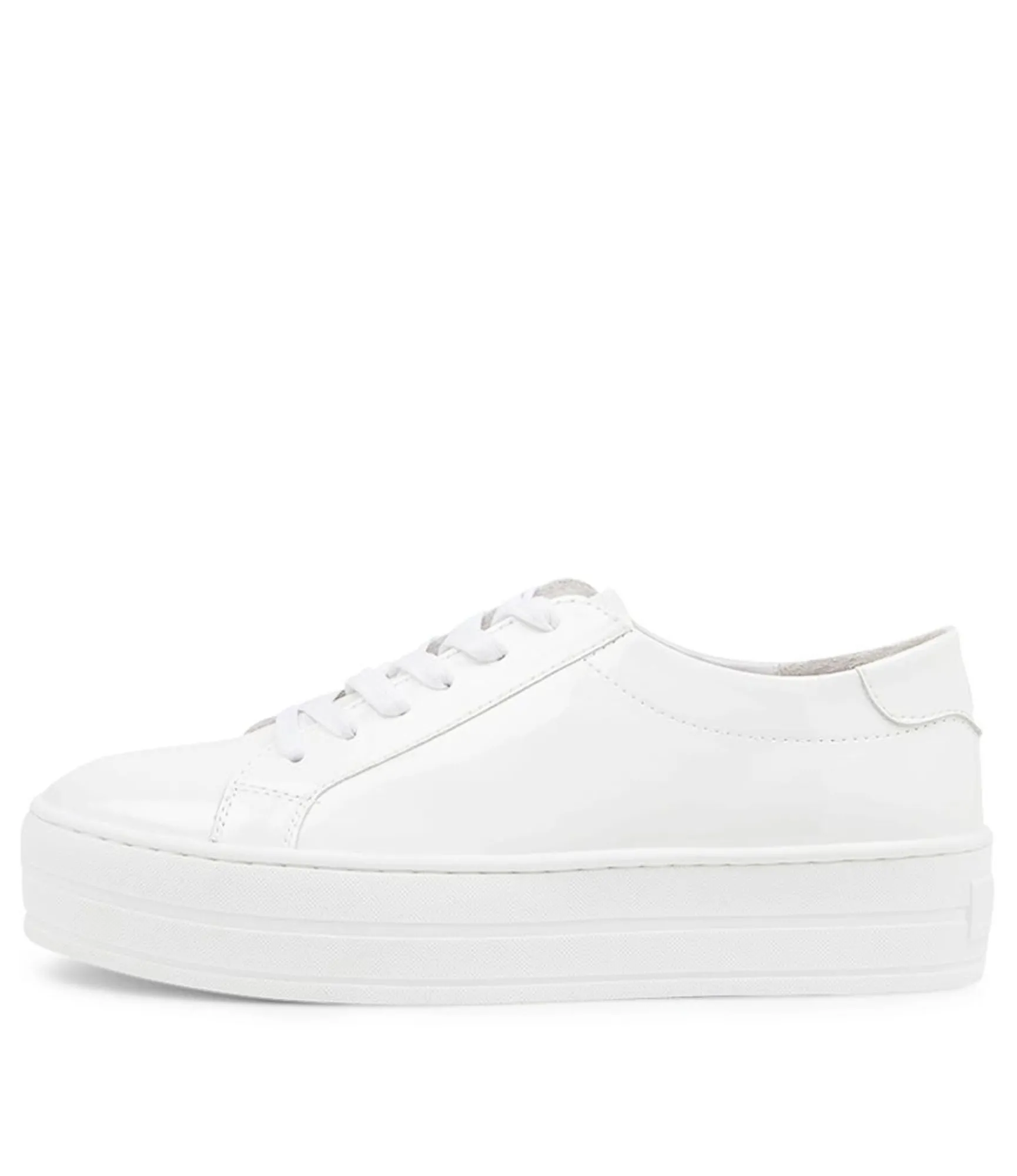 Fashion Midas Shoes Shelby White Patent Leather Sneakers Ws