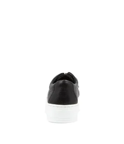 Clearance Midas Shoes Shells Black Leather Sneakers Ws