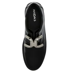 Flash Sale Midas Shoes Shells Black Patent Leather Sneakers Bs