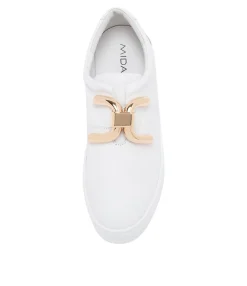 Store Midas Shoes Shells White Leather Sneakers Ws