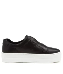 Discount Midas Shoes Shiann Black Leather Sneakers White Sole