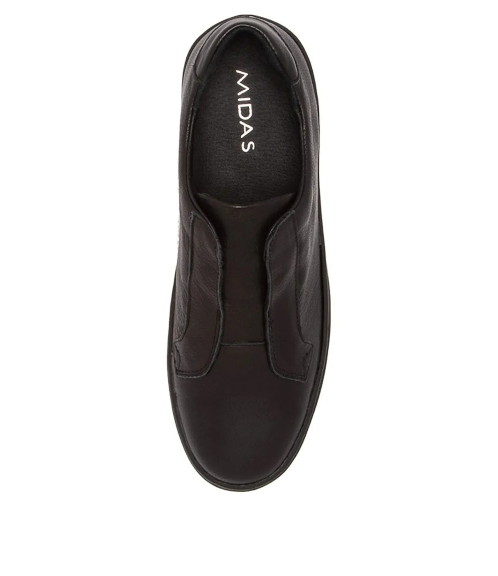 Cheap Midas Shoes Shiann Black-Black Lea