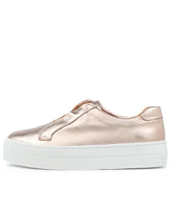 Fashion Midas Shoes Shiann Pale Rose Gold Leather Sneakers Ws