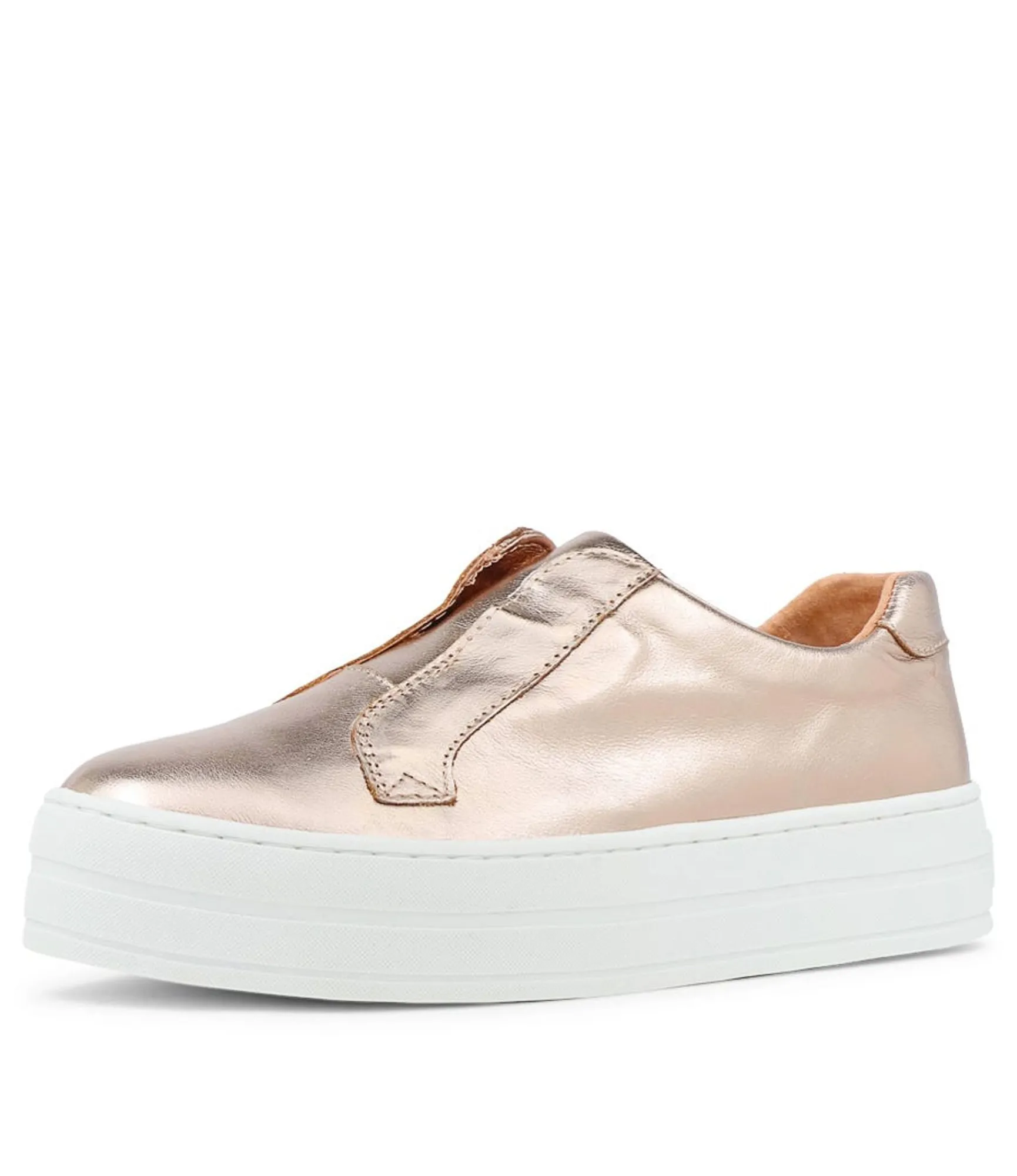 Fashion Midas Shoes Shiann Pale Rose Gold Leather Sneakers Ws