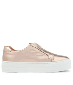 Fashion Midas Shoes Shiann Pale Rose Gold Leather Sneakers Ws