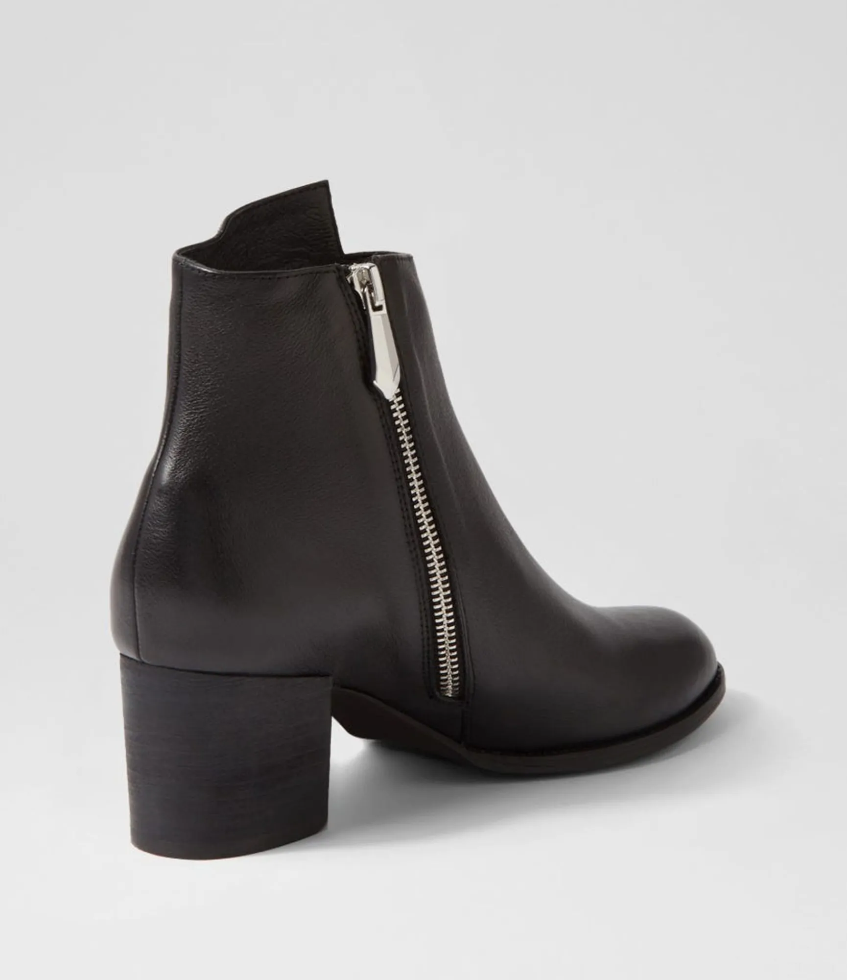 Sale Midas Shoes Silas Black Leather Ankle Boots