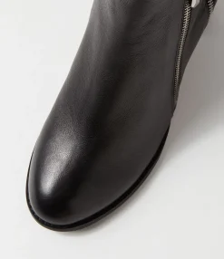 Sale Midas Shoes Silas Black Leather Ankle Boots
