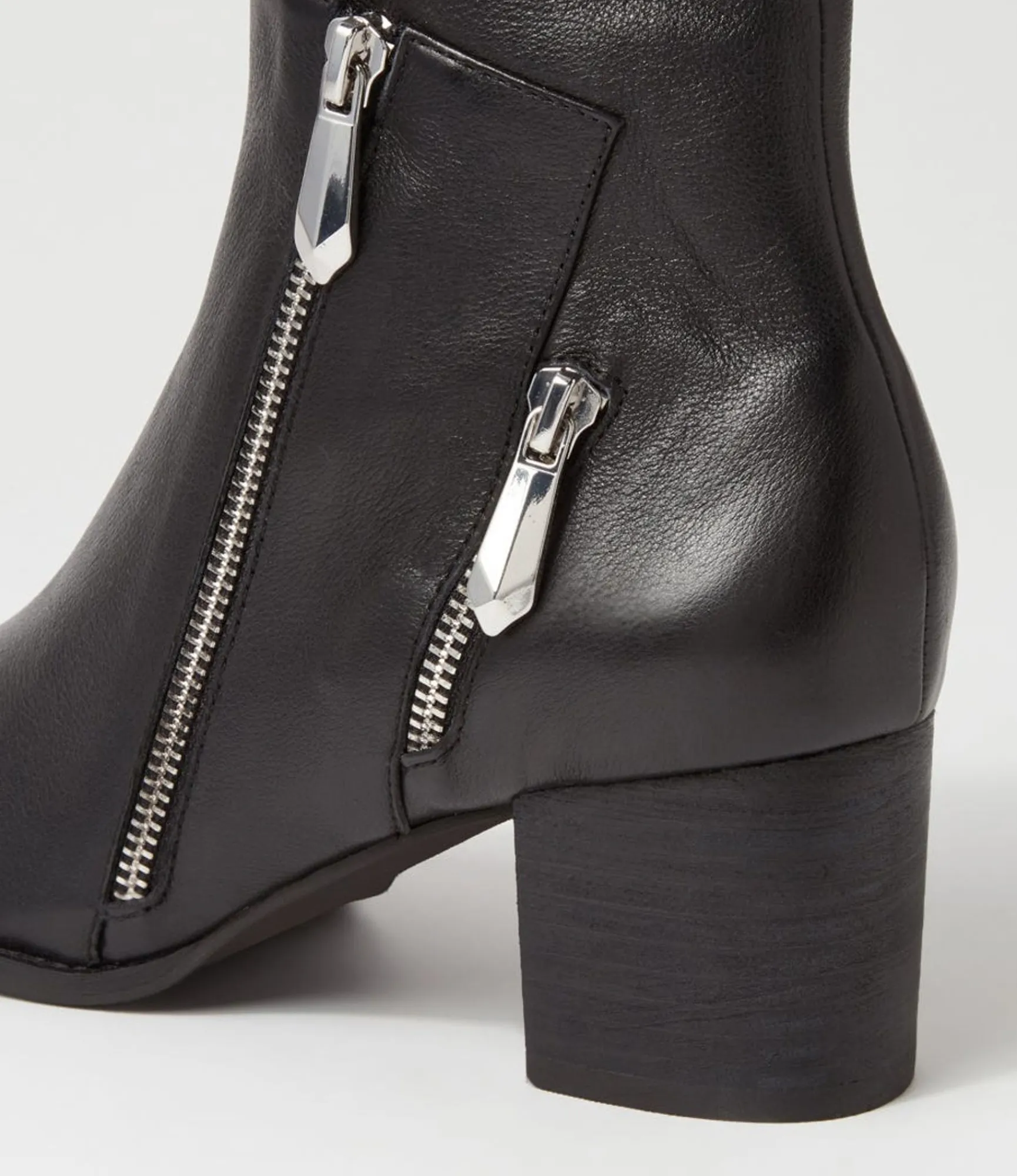 Sale Midas Shoes Silas Black Leather Ankle Boots