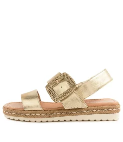 Online Midas Shoes Silo Pale Gold Leather