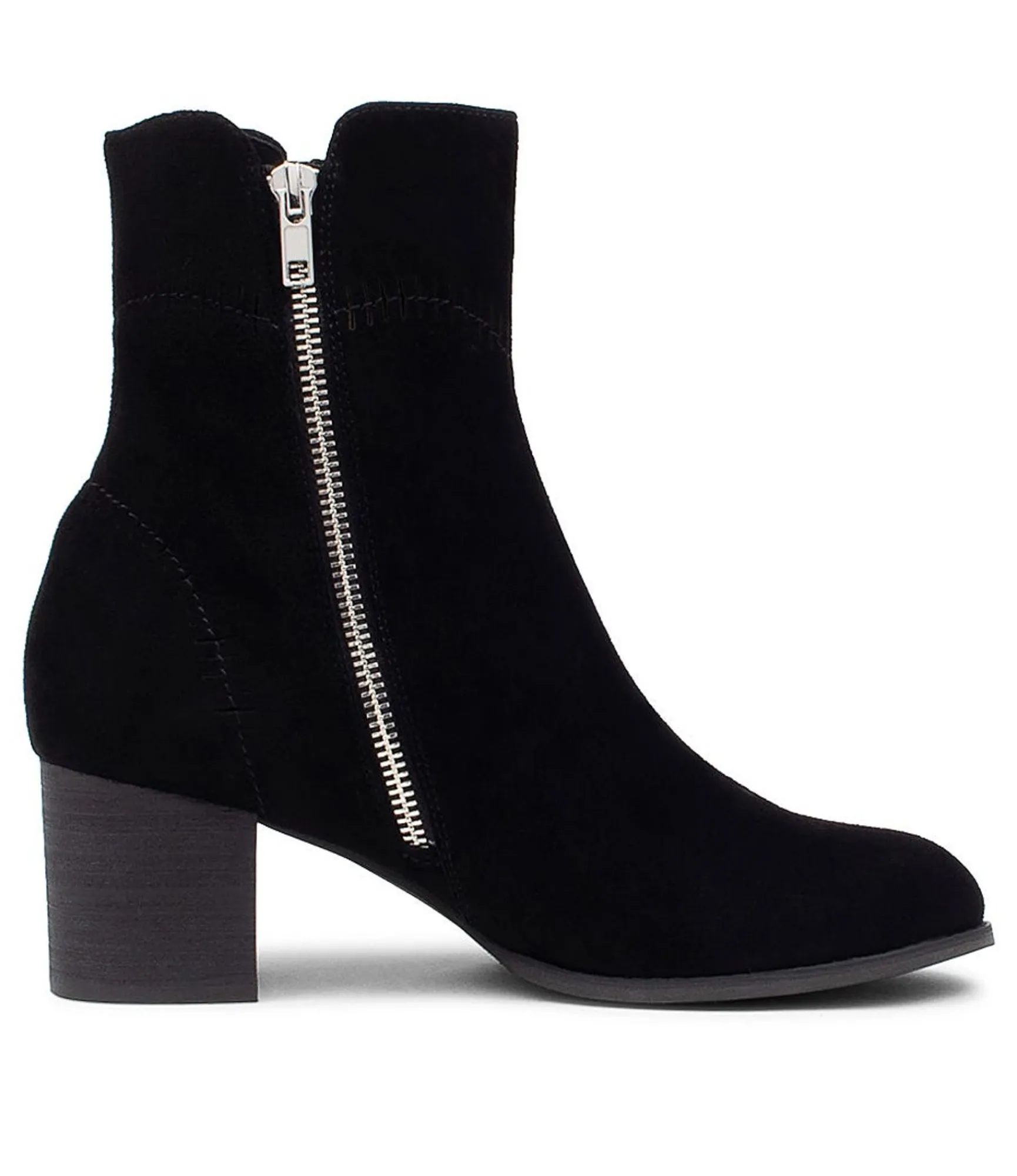 Clearance Midas Shoes Sinner Black Suede Ankle Boots Bh