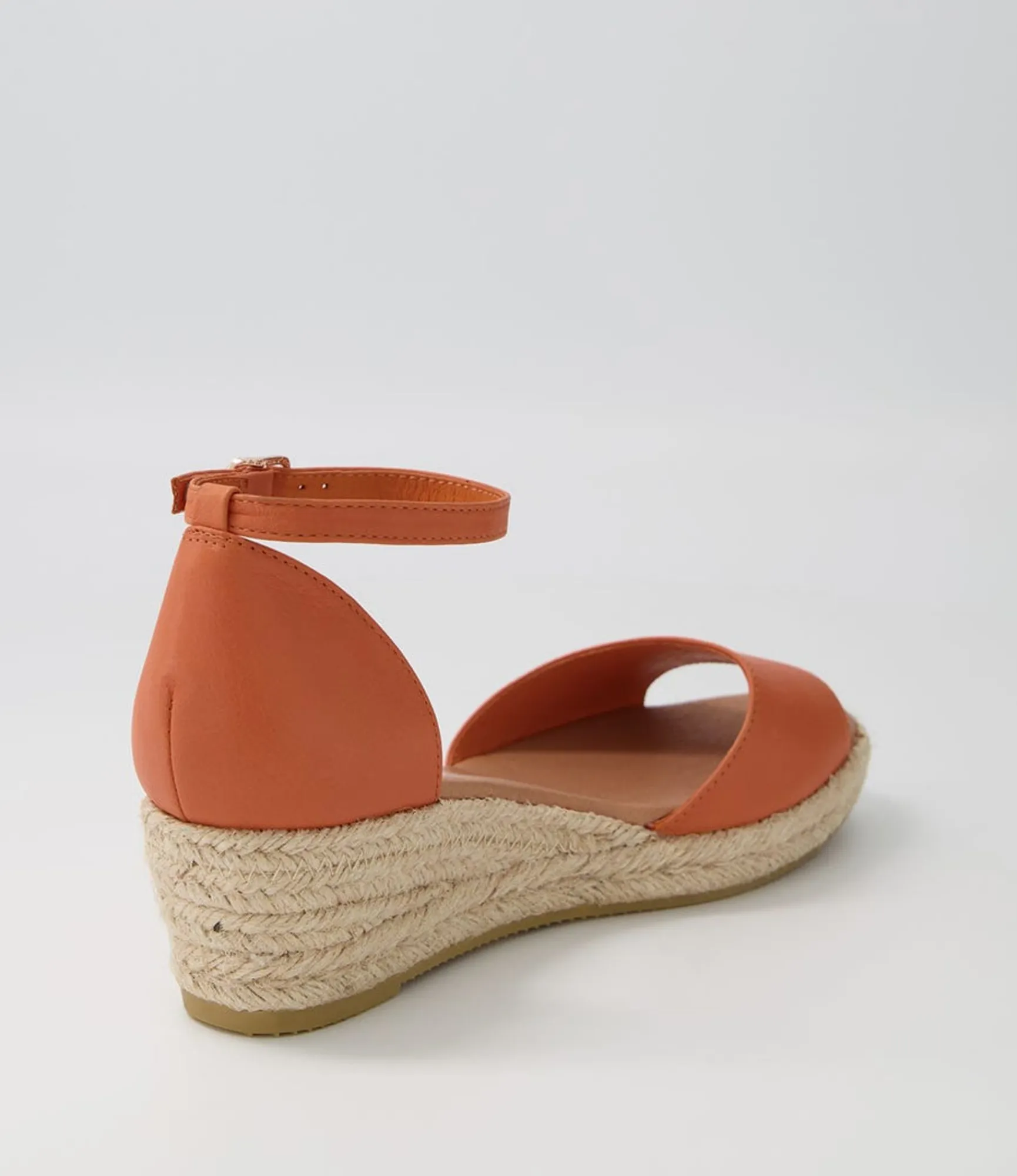 Online Midas Shoes Skippy Bright Orange Rope Leather Espadrilles