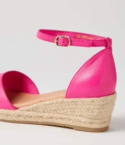 Cheap Midas Shoes Skippy Hot Pink Natural Rope Leather Sandals