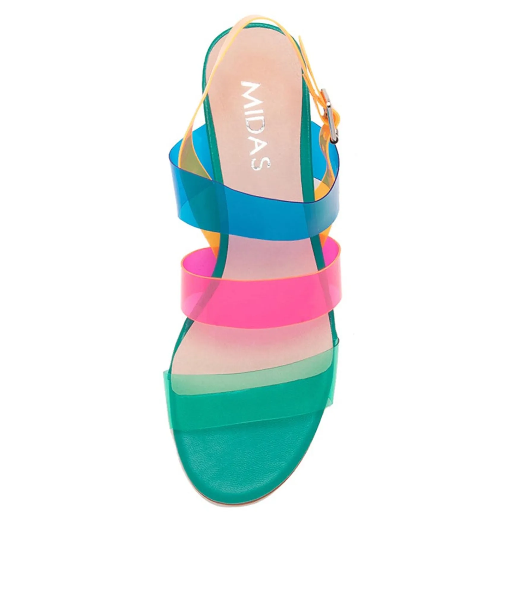 Store Midas Shoes Skittles Green Multi Sandals
