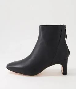 Cheap Midas Shoes Sofee Black Leather Ankle Boots