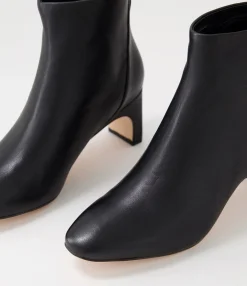 Cheap Midas Shoes Sofee Black Leather Ankle Boots