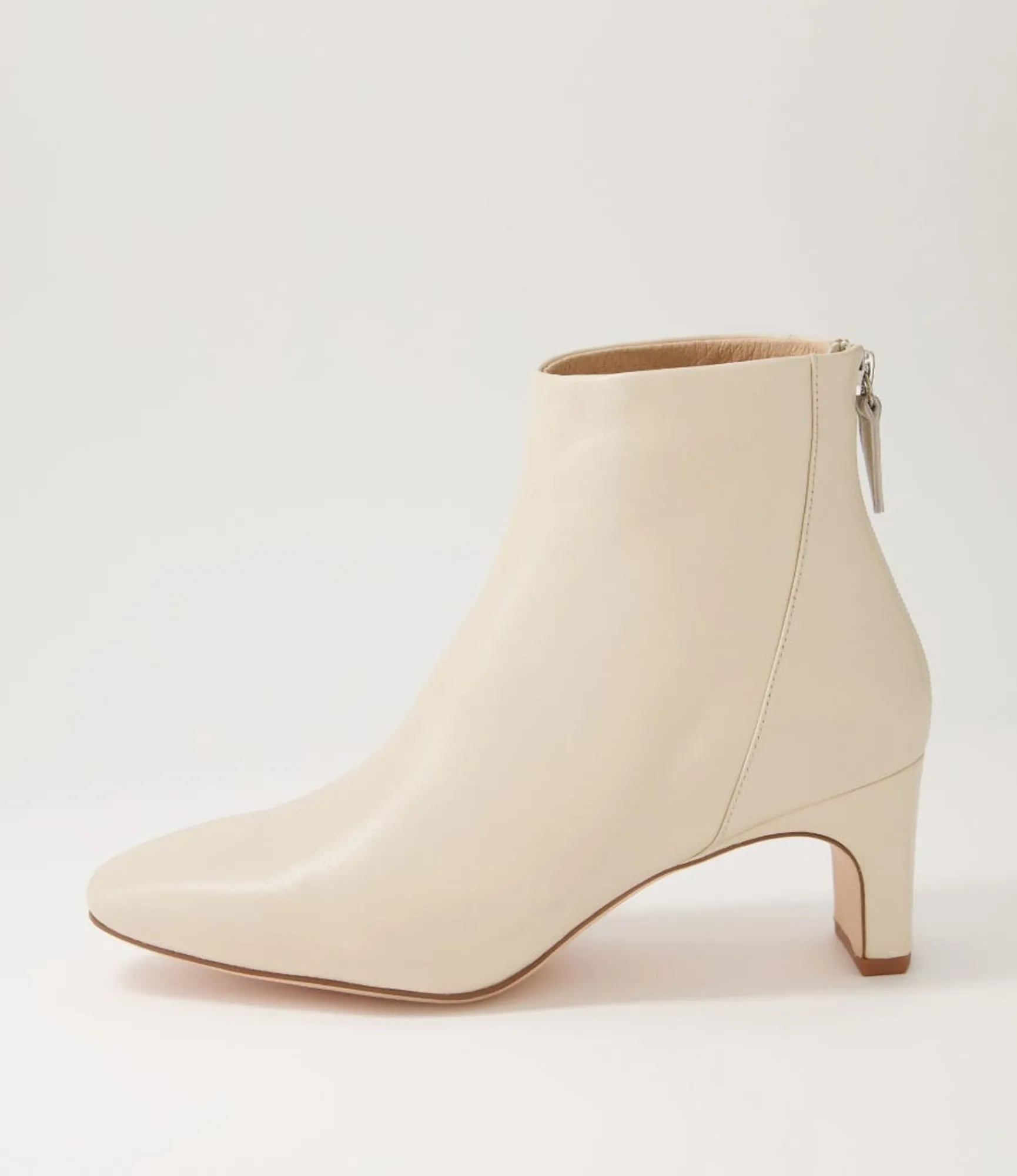 Hot Midas Shoes Sofee Cream Leather Ankle Boots
