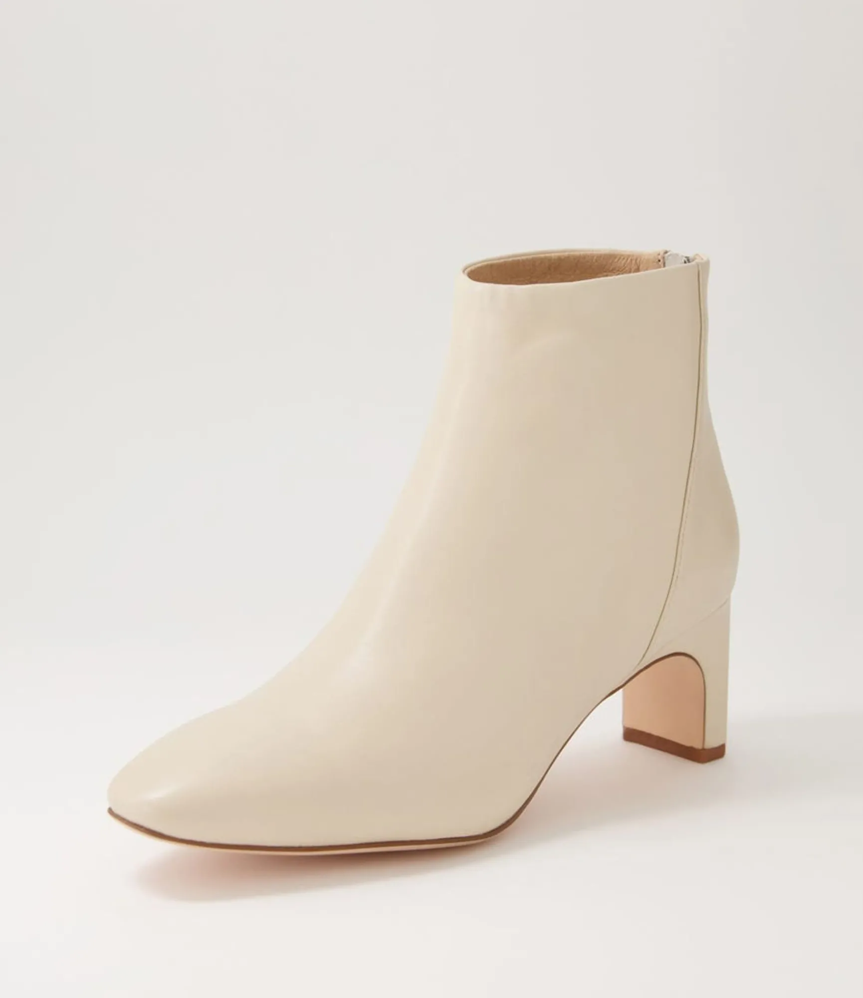 Hot Midas Shoes Sofee Cream Leather Ankle Boots