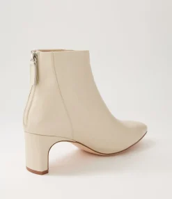 Hot Midas Shoes Sofee Cream Leather Ankle Boots