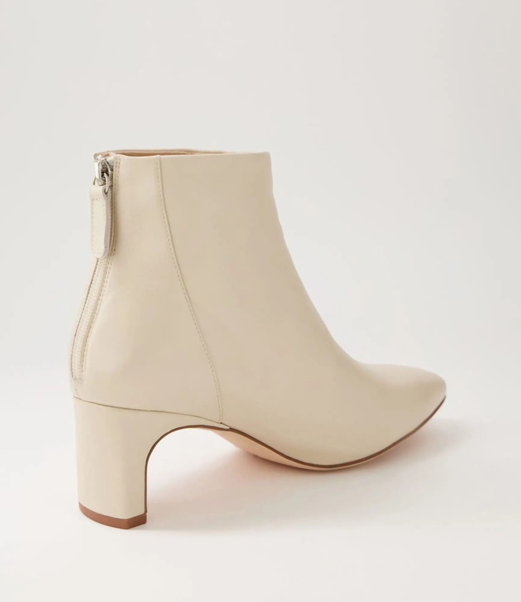 Hot Midas Shoes Sofee Cream Leather Ankle Boots