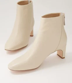 Hot Midas Shoes Sofee Cream Leather Ankle Boots