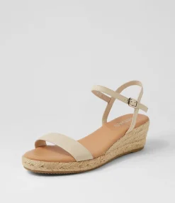 Outlet Midas Shoes Sofi Milk Leather Espadrilles