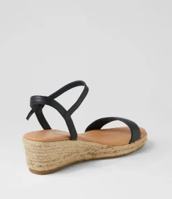 Cheap Midas Shoes Sofi Navy Leather Espadrilles