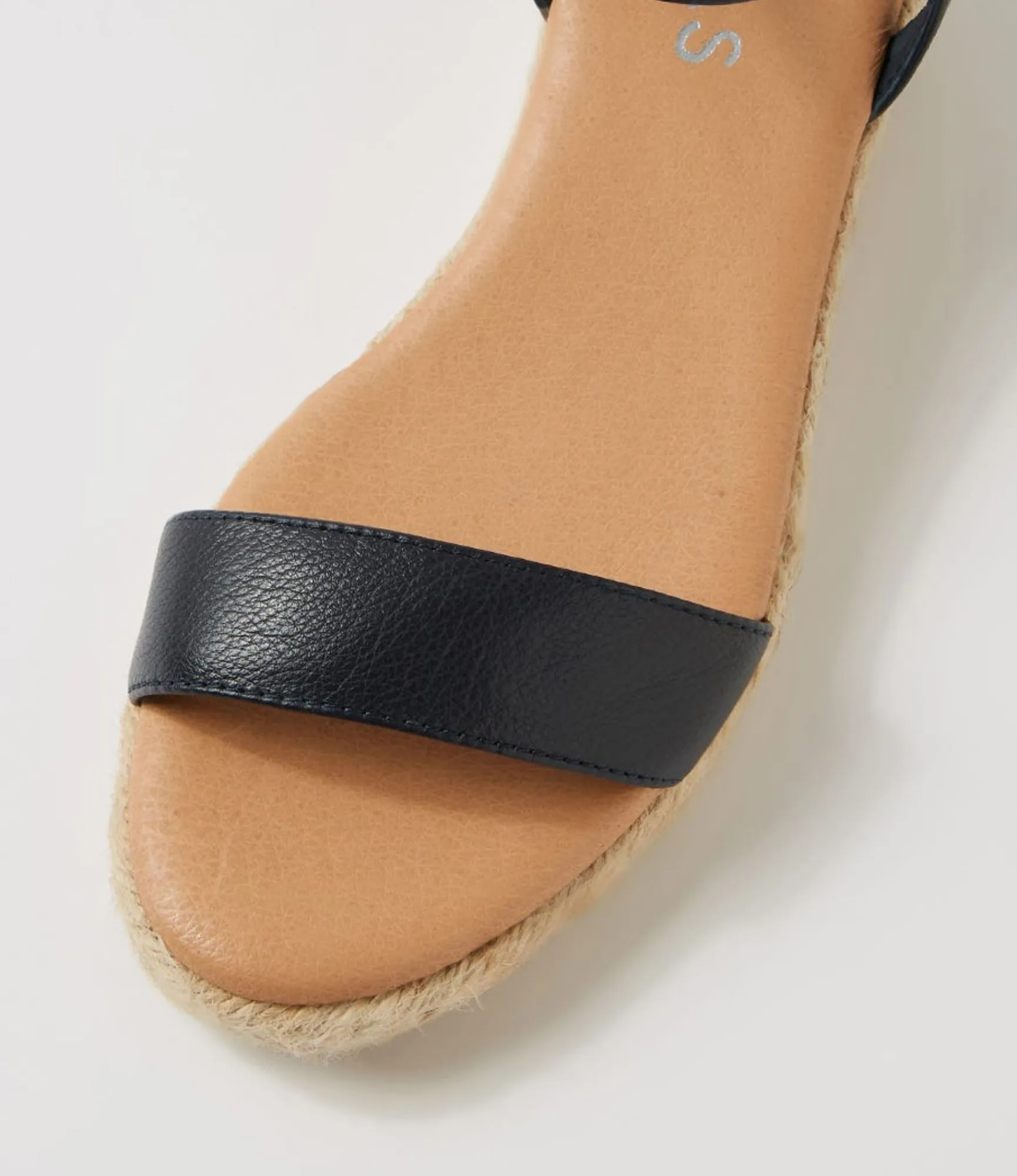 Cheap Midas Shoes Sofi Navy Leather Espadrilles