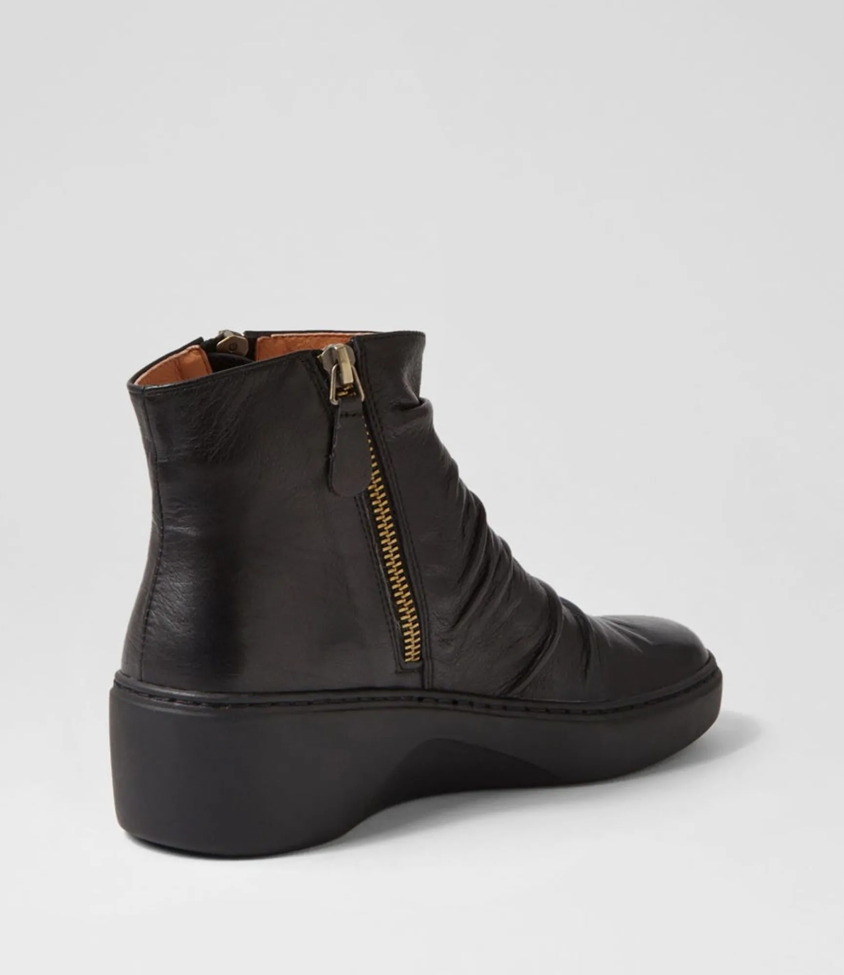 Shop Midas Shoes Soul Black Leather Ankle Boots