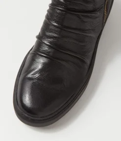 Shop Midas Shoes Soul Black Leather Ankle Boots
