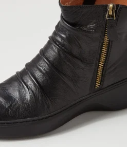 Shop Midas Shoes Soul Black Leather Ankle Boots