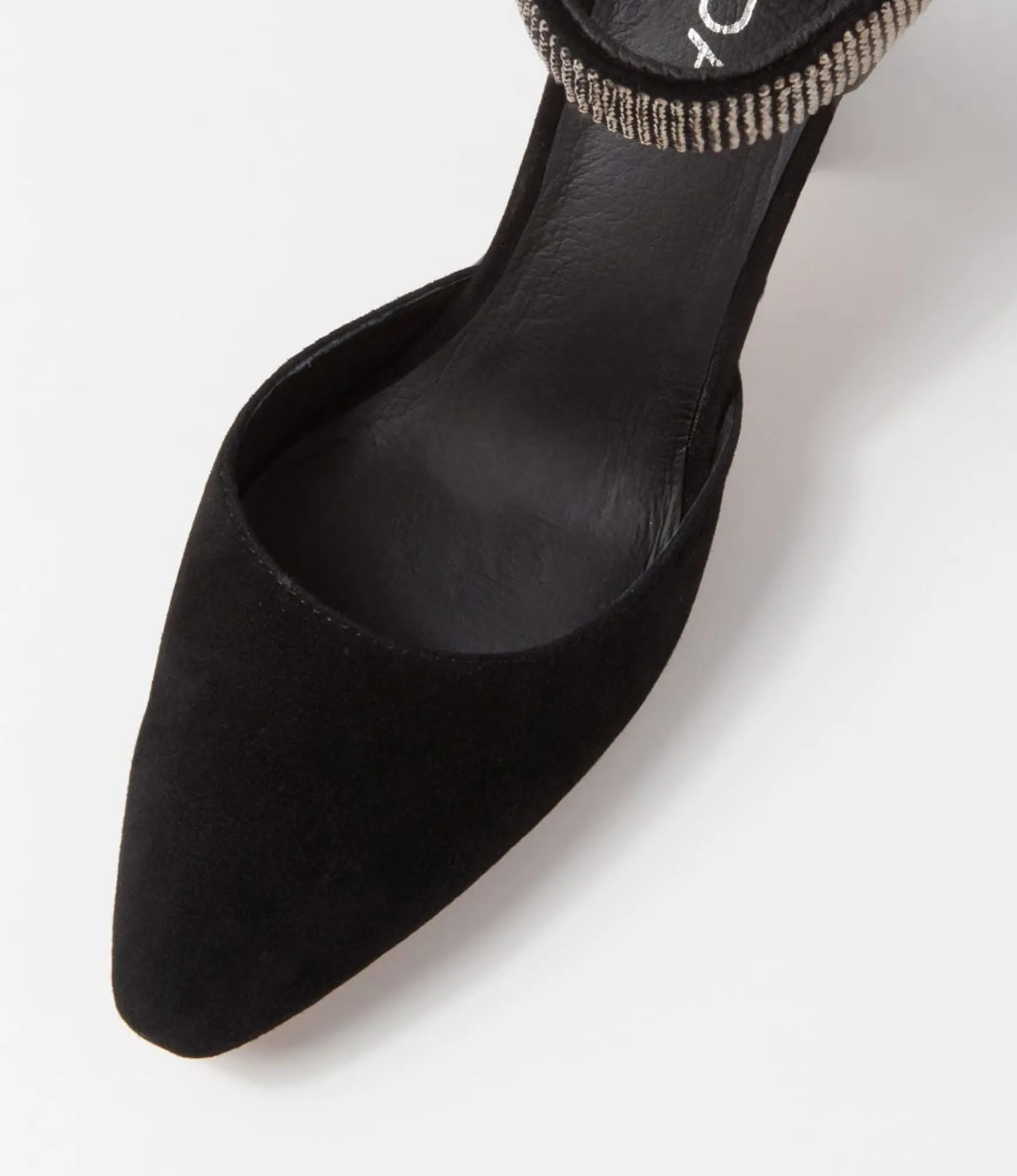 Sale Midas Shoes Sparks Black Suede Jewels Heels