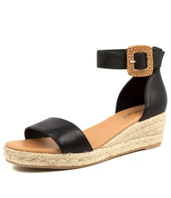 Best Midas Shoes Sprung Black Leather