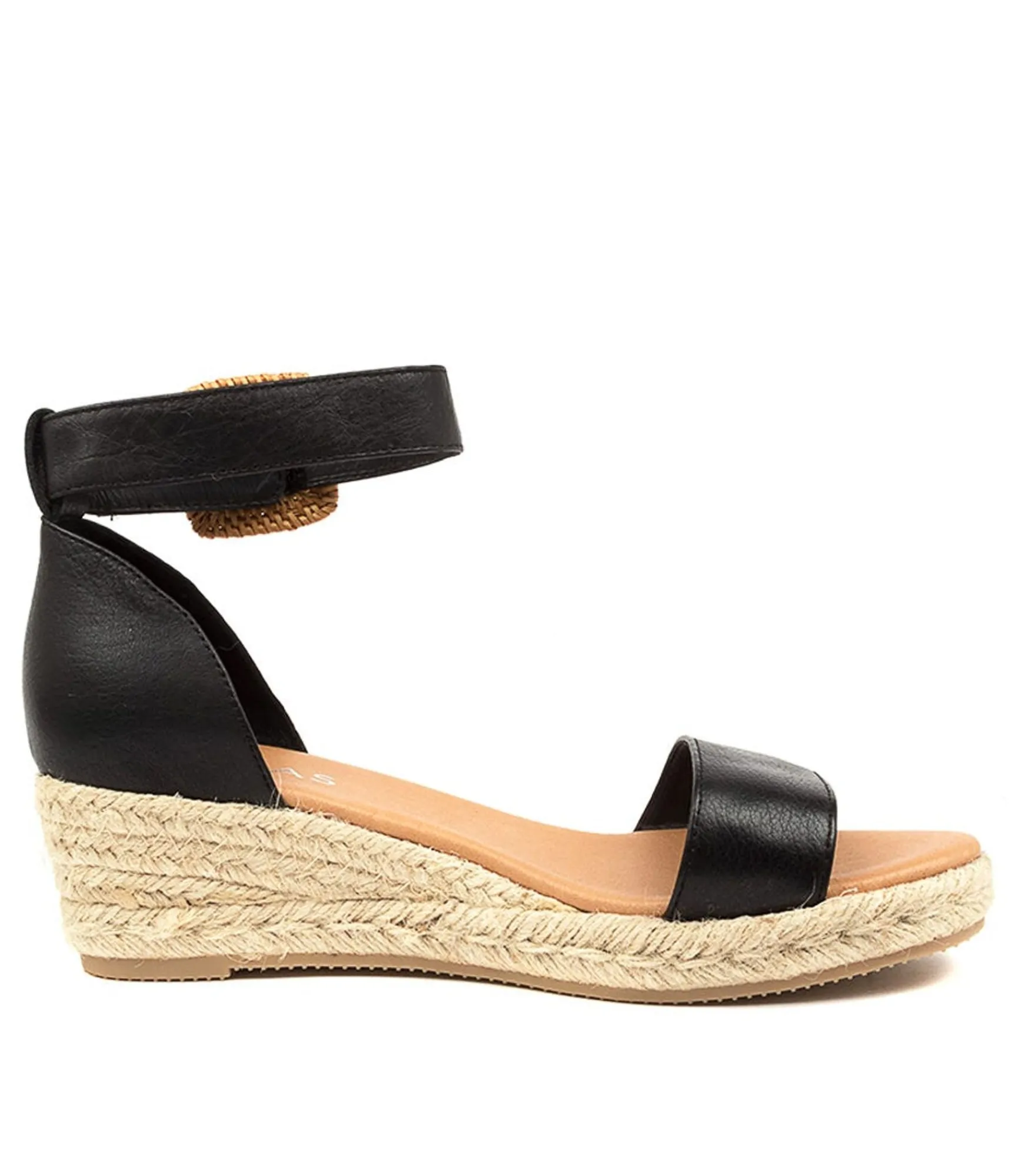 Best Midas Shoes Sprung Black Leather