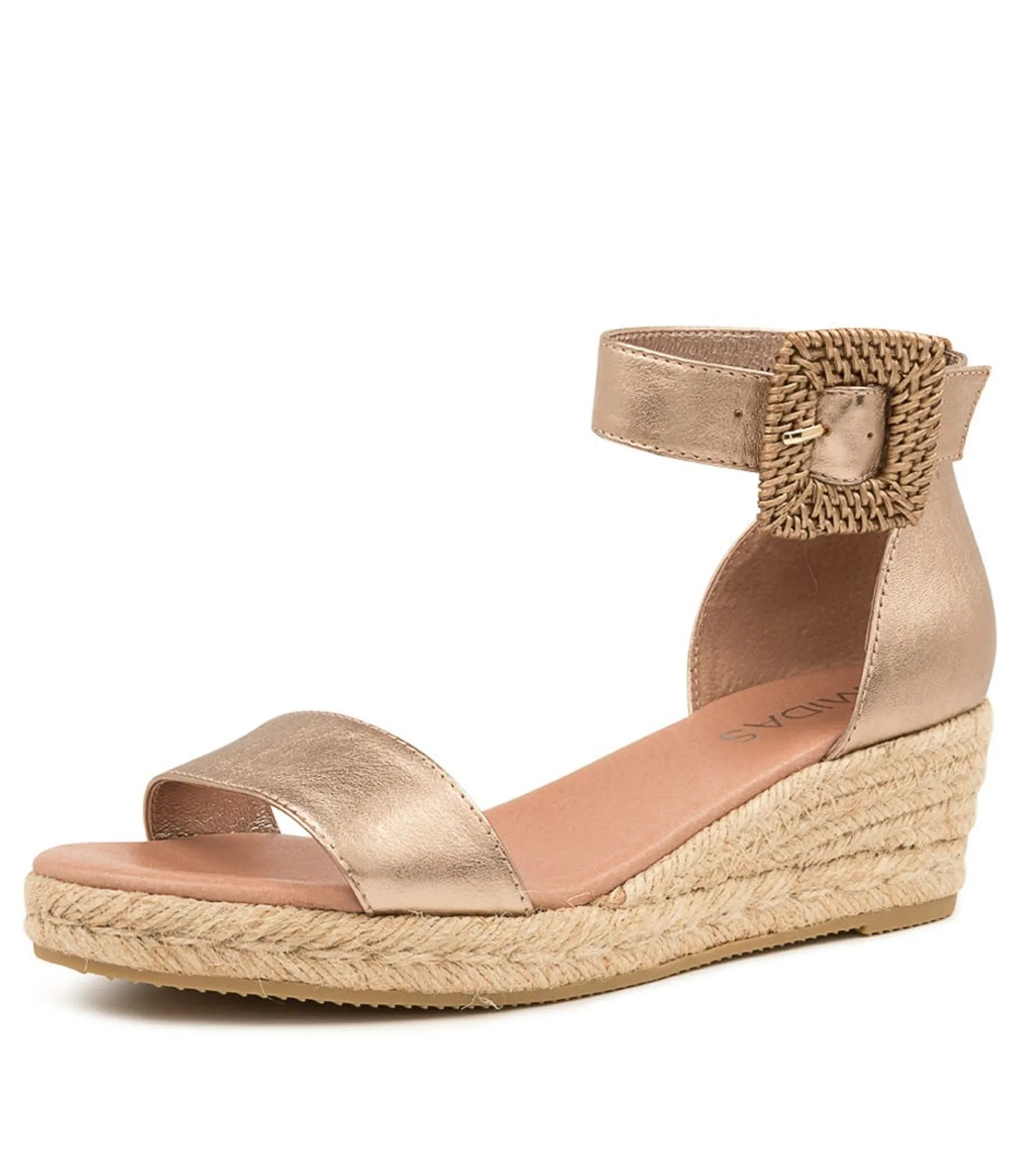 Shop Midas Shoes Sprung Champagne Leather