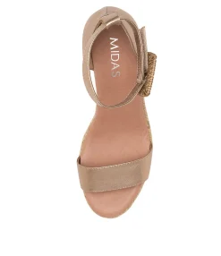 Shop Midas Shoes Sprung Champagne Leather