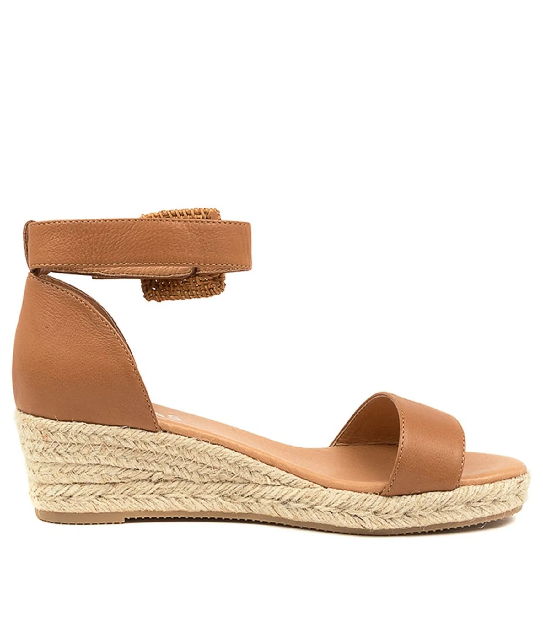 Fashion Midas Shoes Sprung Dk Tan Leather