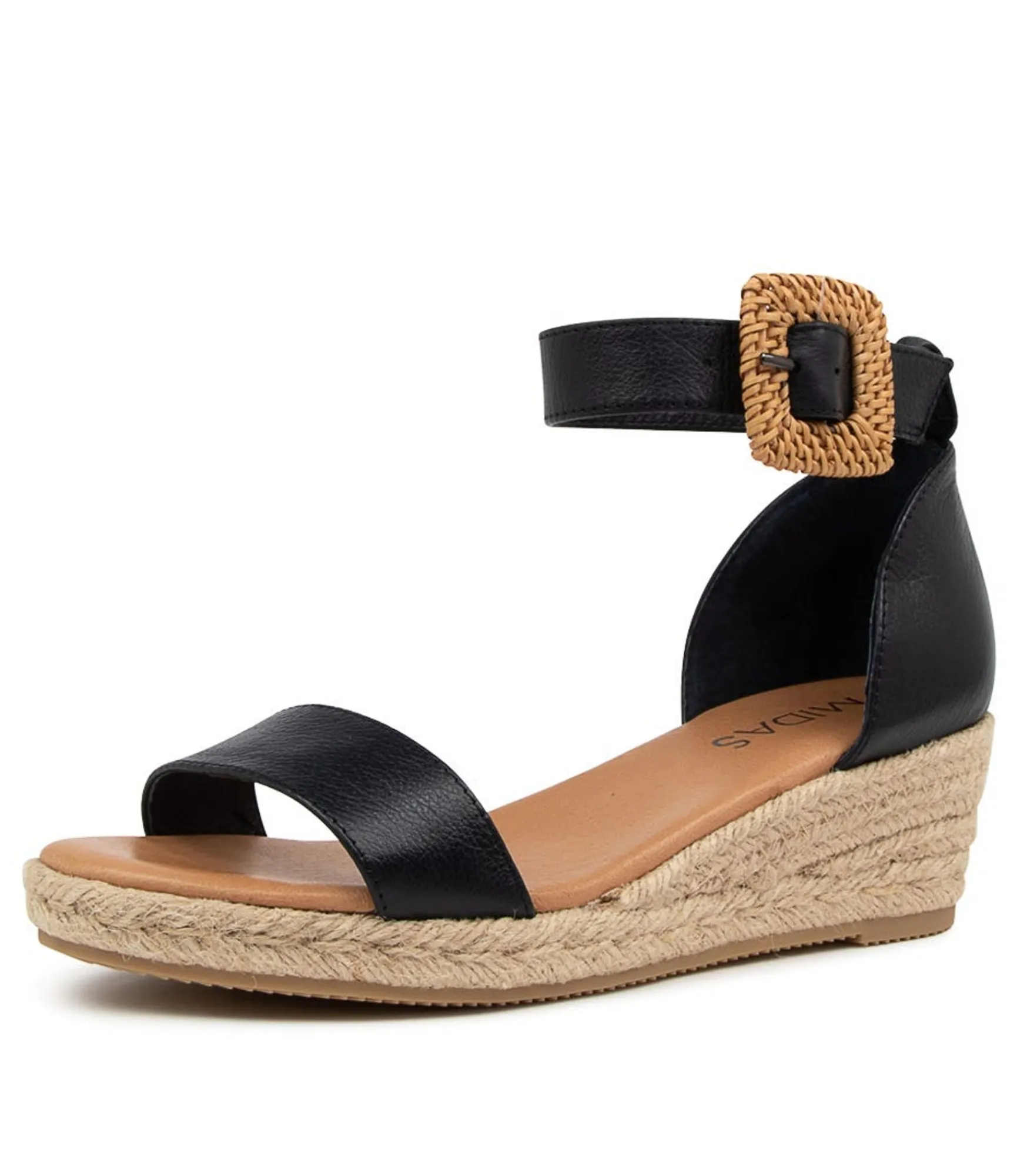 Online Midas Shoes Sprung Navy Leather