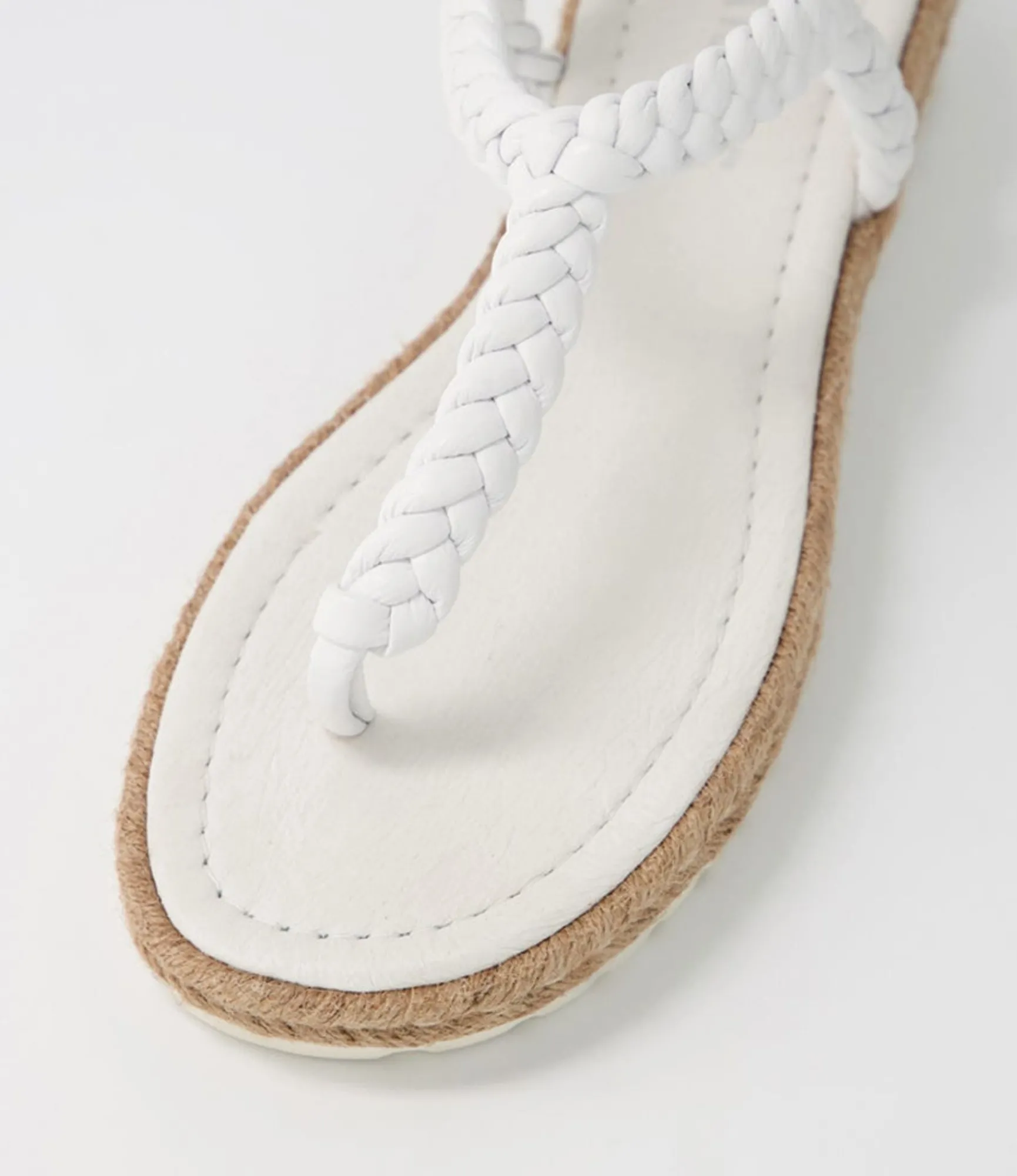 Outlet Midas Shoes Stanford White Leather Sandals