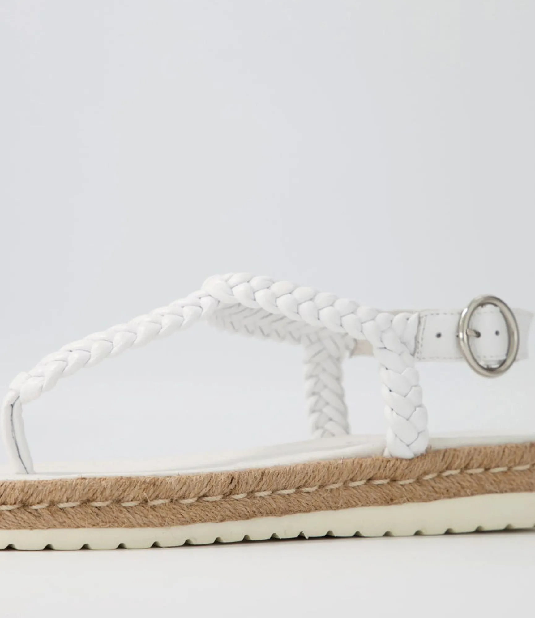 Outlet Midas Shoes Stanford White Leather Sandals