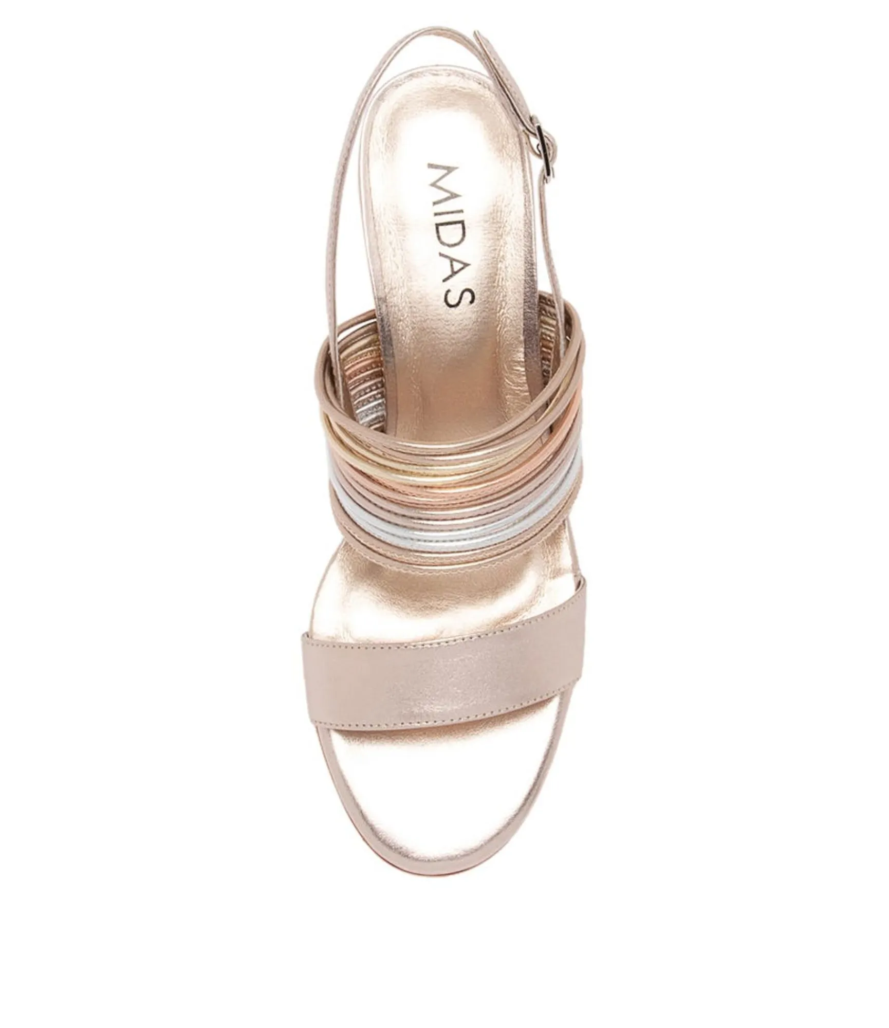 Flash Sale Midas Shoes Starri Platino Metallic Multi Sandals