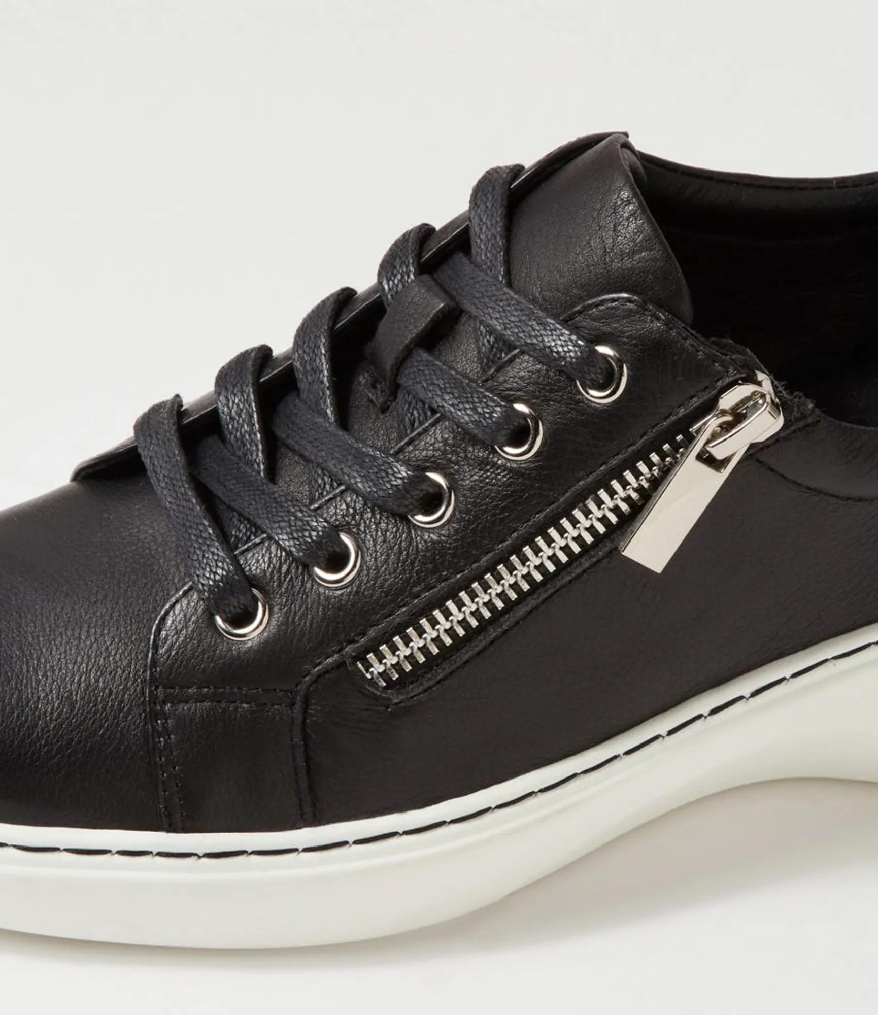 Store Midas Shoes Stomps Black Leather Lace Up Flats