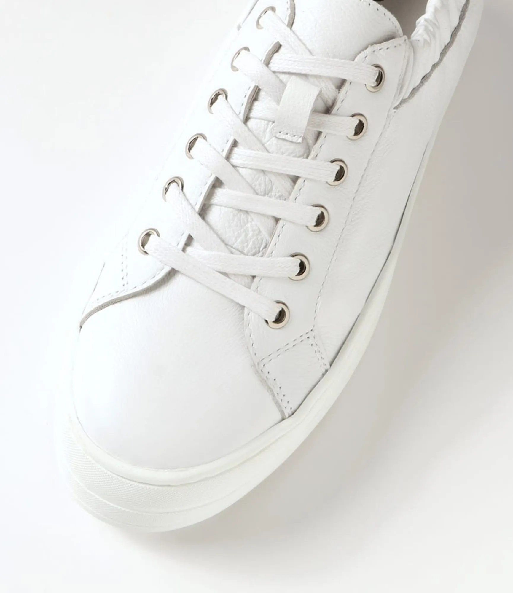 Flash Sale Midas Shoes Sully White Leather Sneakers