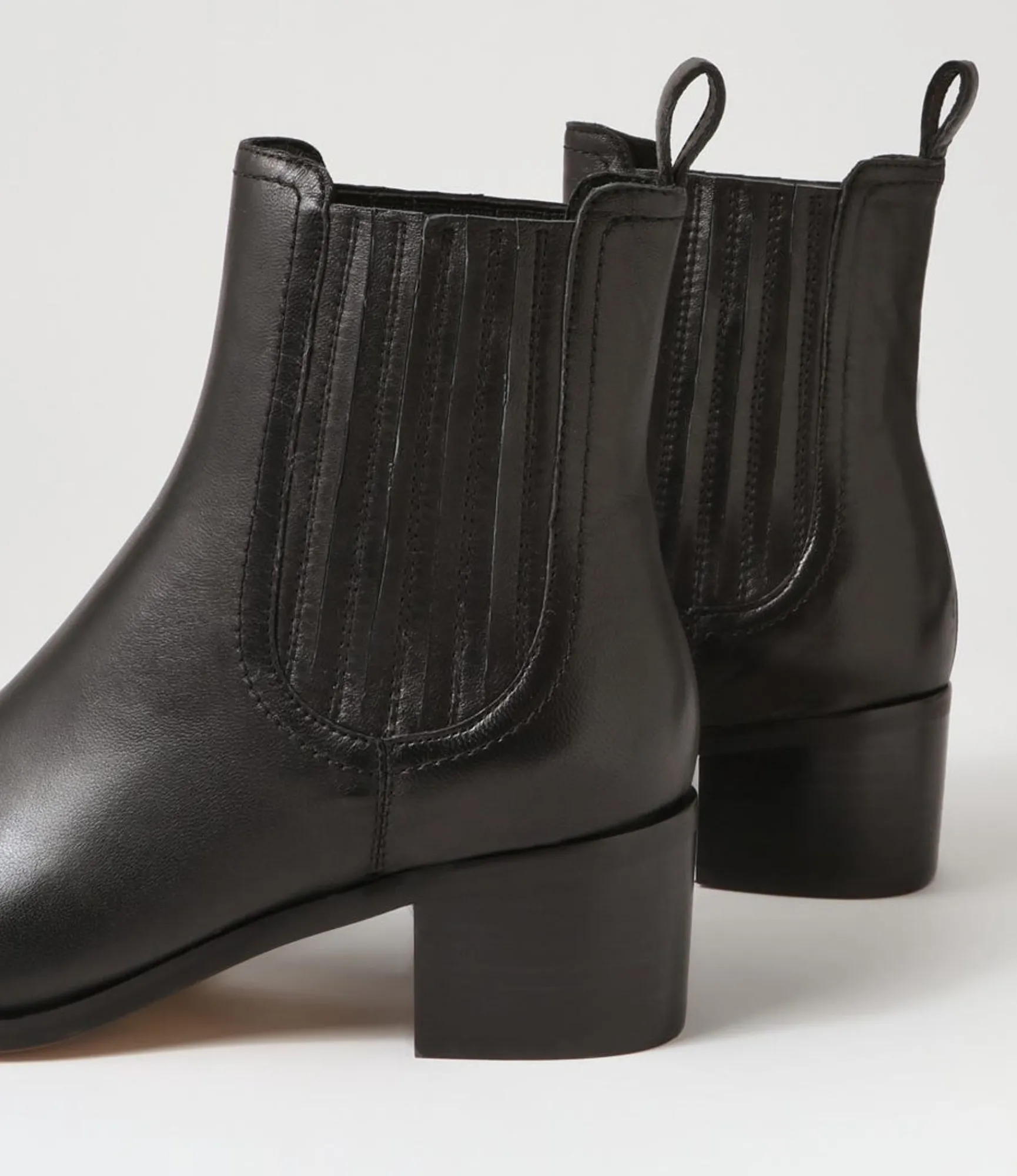 Cheap Midas Shoes Syma Black Leather Chelsea Boots