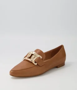Best Midas Shoes Symona Dark Tan Leather Loafers