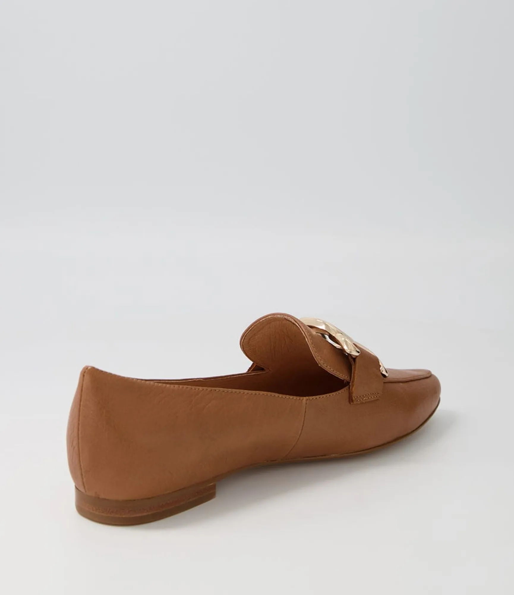 Best Midas Shoes Symona Dark Tan Leather Loafers
