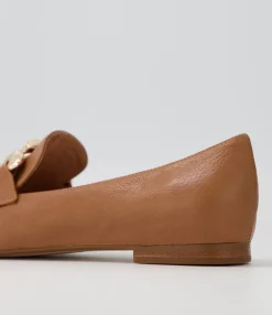 Best Midas Shoes Symona Dark Tan Leather Loafers