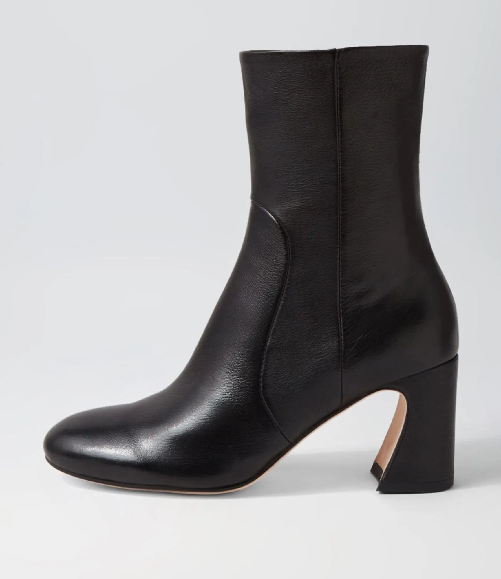 Flash Sale Midas Shoes Tahlina Black Leather Ankle Boots